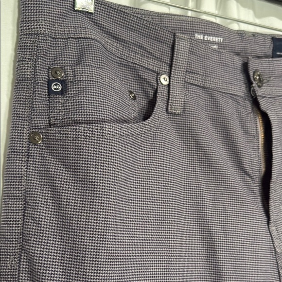 AG ADRIANO GOLDSCHMIED HOUNDSTOOTH PANTS 33X32 SLIM STRAIGHT - Picture 3 of 12